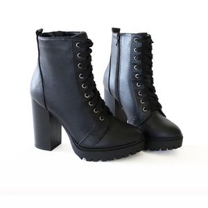 Lace up ankle boots